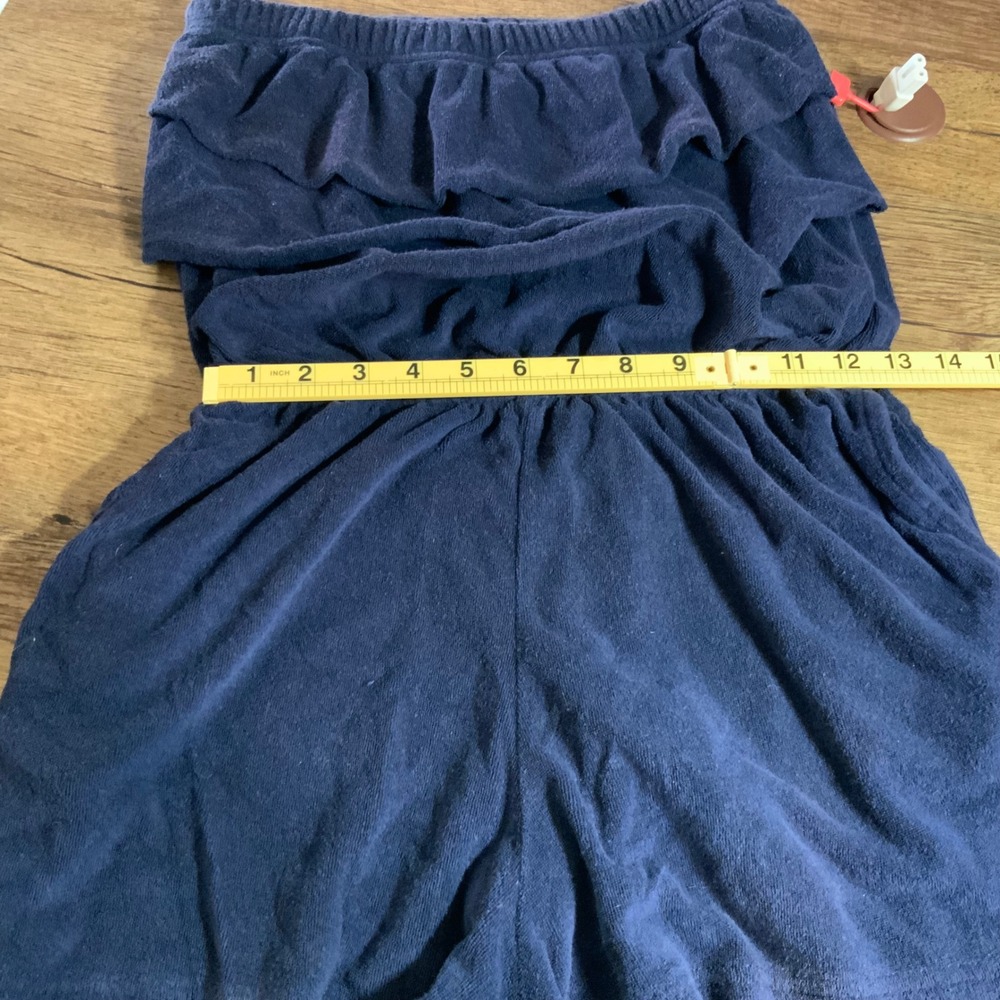 C W Classics Navy Layered Ruffled Romper - Picture 4 of 7